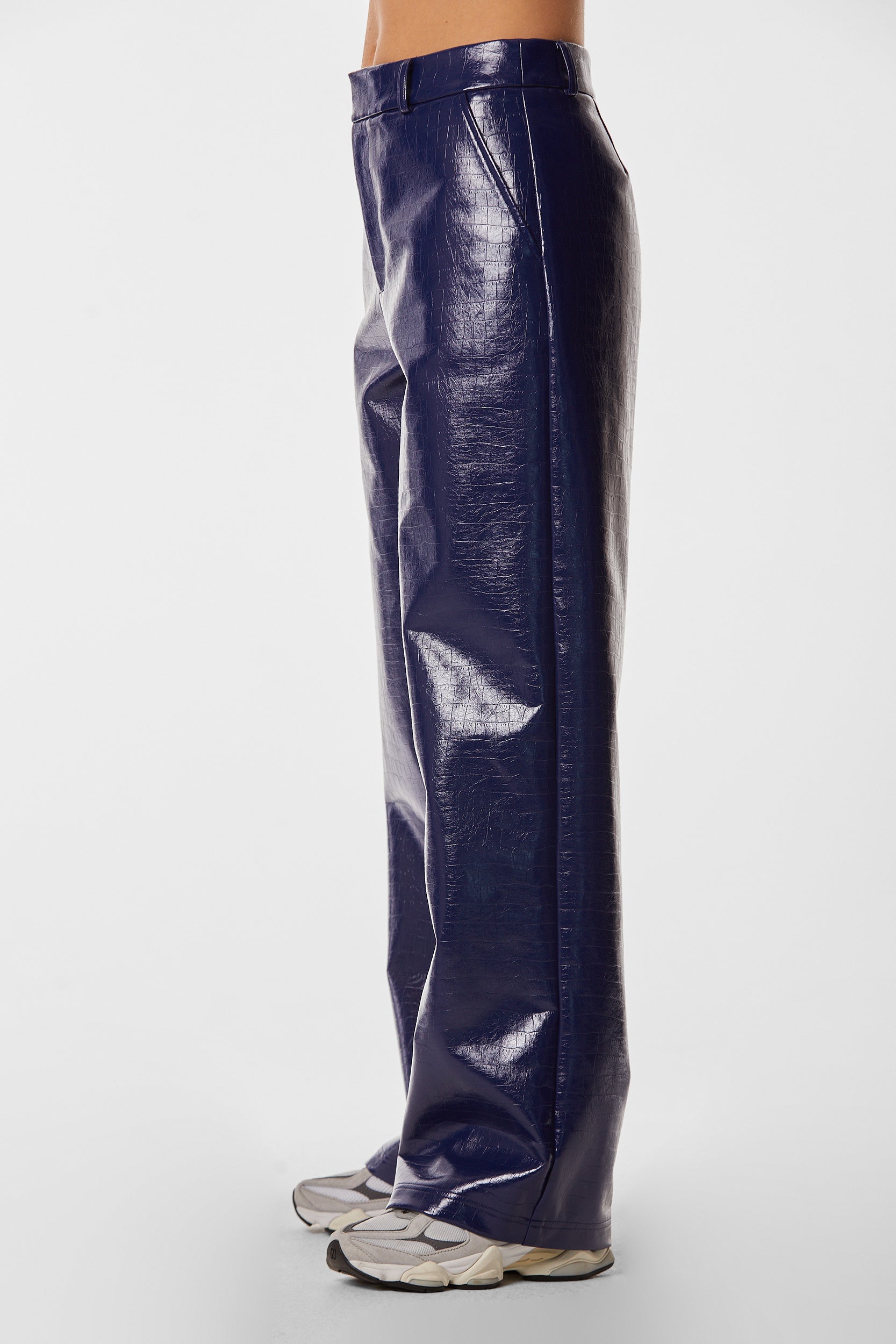 Colored faux hot sale leather pants