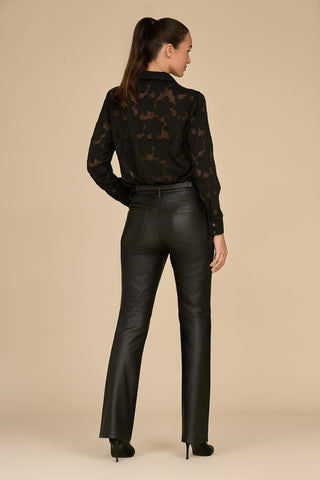 Kai Leather Pant - Black